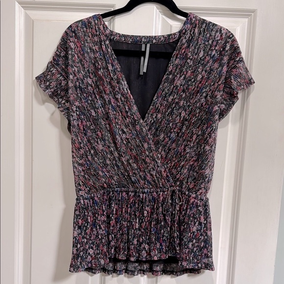 Anthropologie Tops - Floral metallic Top - Multicolor
